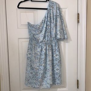 PeachLove One-Shoulder printed dress size large